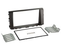 Façade d'autoradio 2-DIN compatible avec Kia Rio(YB) 02/2017-04/2023 noir