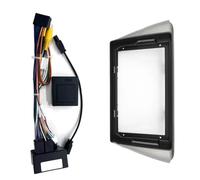 Façade D'autoradio 2DIN 9 Pouces Cadre Panneau Stéréo Faisceau Câblage Câble d'alimentation Adaptateur Décodeur Canbus pour Skoda pour Fabia MK3 À Partir 2014 PYPFQUMQGR(Frame and Cable)