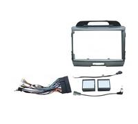 Façade D'autoradio 2DIN 9 Pouces pour Kia pour Sportage R 3 SL 2010-2016 Faisceau Câbles Cordon d'alimentation Câble Et Décodeur Canbus WEFOLCC(Frame Cable canbus-B)