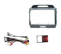 Façade D'autoradio 2DIN 9 Pouces pour Kia pour Sportage R 3 SL 2010-2016 Faisceau Câbles Cordon d'alimentation Câble Et Décodeur Canbus(Frame Cable canbus-C)