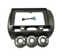 Façade D'autoradio 9 Pouces 2 DIN Cadre Montage pour DVD Volant Gauche/Droit pour Fit pour City pour Jazz 2006(Right Driving,Frame Cable)
