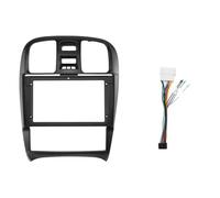 Façade D'autoradio 9 Pouces avec Panneau Vidéo Et Lecteur Audio Format 2 DIN Fixation sur Tableau De Bord pour Hyundai pour Sonata 2004-2009 POMPOMPUR(Frame and Cable)