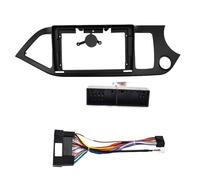 Façade D'autoradio 9 Pouces pour Kia pour Picanto (2011+) - Lecteur MP5 Android Cadre De Navigation 2 DIN(RHD with Cord)