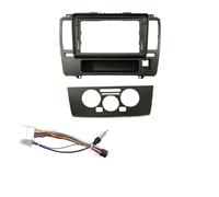 Façade D'autoradio 9 Pouces pour Nissan pour Tiida pour Latio 2005-2010 Cadre Panneau Tableau Bord Stéréo 2 Din DVD GPS Mp5 Lecteur Android D’Outils Habillage Cadre Panneau(MT with Cord)