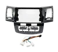 Façade D'autoradio 9 Pouces pour Toyota pour Fortuner pour Hilux pour Vigo 2005-2014 Android MP5 Lecteur Multimédia Cadre Coque Stéréo(Frame B-an Cord)