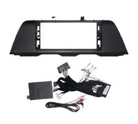 Façade d'autoradio Adaptateur de façade de cadre de voiture 12,3 pouces, décodeur Canbus, radio Android, montage de tableau de bord, adapté à la BMW Série 5 F10 F11 Auto Radio Cadre(Full Set CIC)