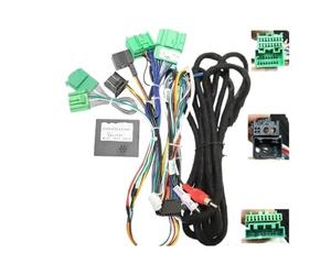 Façade D'autoradio Adaptateur Faisceau Câbles 16 Broches Décodeur Boîte Canbus d'alimentation Radio Android pour Volvo pour XC90 Haut Gamme pour S90 V90wire Cadre Panneau(with canbus)