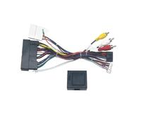 Façade D'autoradio Adaptateur Faisceau Câbles Autoradio Audio 16 Broches Android Power Calbe pour Hyundai pour Elantra 2016 - 2018 pour Santa Fe 2013 2017 Cadre Radio