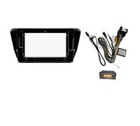 Façade D'autoradio Android 2DIN 9 Pouces avec Faisceau De Câbles Et Boîtier Canbus pour Skoda pour Superb 3 2015-2019 KLAUER(Frame wire)