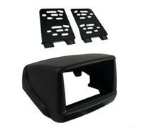 Façade d'autoradio avec navigation pour Fiat Doblo 2002-2017 2 DIN 7" pour cadre de lecteur DVD, sur mesure, kit de garnitures en plastique noir pour mise à niveau intérieure de voiture
