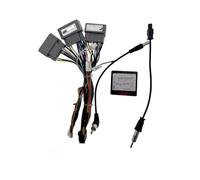 Façade D'autoradio Câble De Câblage D'autoradio 16 Broches Adaptateur Faisceau pour Jeep pour Cherokee pour Wrangler pour Dodge pour Ram pour Chrysler 300C Cadre Panneau