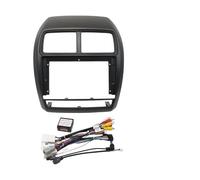Façade D'autoradio Cadre 9 Pouces pour Mitsubishi RVR ASX 2019 Adaptateur Fascia Boîte Canbus Radio Android Audio Kit Panneau Montage Tableau Bord Cadre Radio(Frame Cable Canbus)