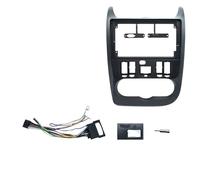 Facade d'Autoradio Cadre d'autoradio Compatible avec Renault Logan, Sandero, Lada Largus, Dacia Duster, Panneau stéréo 9 Pouces, Faisceau de câbles d'alimentation Cadre(Frame Cable canbus-2)