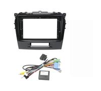 Façade D'autoradio Cadre D'autoradio Fascia 9 Pouces pour Suzuki pour Vitara 05 - 22 Panneau Stéréo Faisceau Câbles Adaptateur Câble d'alimentation Décodeur Cadre Radio(Frame Cable Canbus)