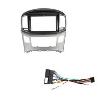 Façade d'autoradio Compatible avec Hyundai STAREX H1 2015-2018 : autoradio Android 9 Pouces, façade, câble et Faisceau vidéo Inclus. Cadre Radio(Type A+Wiring Harness)