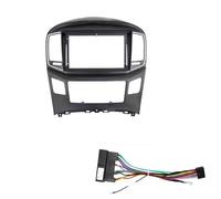 Façade d'autoradio Compatible avec Hyundai STAREX H1 2015-2018 : autoradio Android 9 Pouces, façade, câble et Faisceau vidéo Inclus. Cadre Radio(Type B+Wiring Harness)