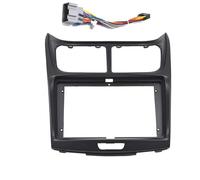 Façade D'autoradio Double DIN, Cadre DVD, Panneau D'installation, Support Tableau De Bord, 9 Pouces, pour Chevrolet pour Sail 2004-2014 Panneau D'autoradio(Black- Frame-Cord)