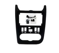 Façade d'autoradio Façade de Panneau de Radio 9 Pouces Compatible avec Renault Logan Sandero Dacia Duster Double DIN Seat Leon 2007-2013 Auto Radio Cadre(Frame-canbus-Black B)