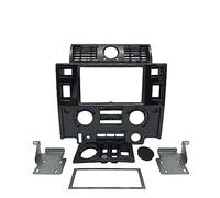 Façade D'autoradio Kit Autoradio Double DIN Tableau Bord Console Centrale pour Land pour Rover pour Defender Cadre Radio(Carbon Look)