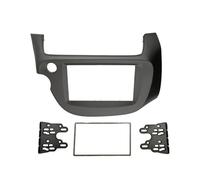 Façade d'autoradio Kit de façade Double DIN pour autoradio DVD stéréo CD, Compatible avec Honda Jazz Fit 2008-2013. Auto Radio Cadre(LHD-Gray)