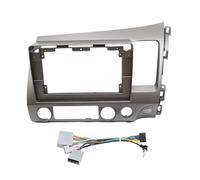Façade d'autoradio Kit de Finition Audio avec Cadre et écran de 10,1 Pouces pour autoradio DVD 2 DIN Compatible avec Honda Civic 2006-2011 Auto Radio Cadre(RHD Frame-Cord-LH)