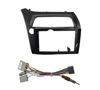 Façade D'autoradio Kit De Lecteur DVD GPS 9 Pouces Autoradio Fascia Android MP5 Cadre Panneau Tableau De Bord Stéréo 2din pour Civic Hatchback 2006 - 2012 Cadre Panneau(Only Frame LHD)