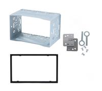 Façade D'autoradio Kit Montage Audio pour Tableau Bord Boîtier Fixation 2DIN Cadre D'installation Universel Autoradio Lecteur DVD Voiture Cadre Radio(C)