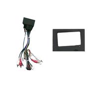 Façade D'autoradio Kit Montage Façade D'autoradio 9 Pouces pour TT 2006-2014 avec Panneau Stéréo Faisceau Câblage Câble d'alimentation Adaptateur CANbus Cadre Radio(Cable and Canbus)