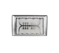 Façade D'autoradio Panneau Radio Fascia 9 Pouces Kit D'installation Tableau Bord pour Vaneo W414 2002 - 2006 Installation Console Faciale Garniture Plaque Cadre Radio(Argent)