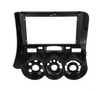 Façade d'autoradio pour Honda Fit City 2002 à 2008, 22,9 cm LHD RHD Double DIN Kit de tableau de bord gris avec harnais pour mise à niveau stéréo de rechange (LHD)