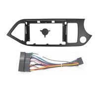 Façade d'autoradio pour KIA pour Picanto Matin 2011-2017 2 Din Lecteur Audio Stéréo Automatique Panneau DVD Kit Tableau Bord Radioblende Set