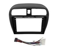 Façade D'autoradio pour Mitsubishi pour Attrage pour Mirage pour Spacestar 2012-2018(9 Pouces) Lecteur Stéréo Android 2 Din Unité Principale Panneau DVD Cadre Panneau(Matte an Cord)
