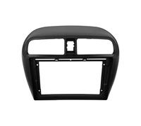 Façade D'autoradio pour Mitsubishi pour Attrage pour Mirage pour Spacestar 2012-2018(9 Pouces) Lecteur Stéréo Android 2 Din Unité Principale Panneau DVD Cadre Panneau(Matte Black Frame)