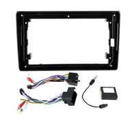 Façade De 9 Pouces pour Autoradio GPS Stéréo 2 DIN pour Audi A4 S4 RS4 8E 8F B9 B7 Kit De Commande Centrale pour Tableau De Bord Audio Cadre Radio