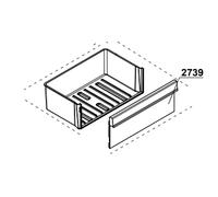 Facade de bac à lègumes repère 2739 Réfrigérateur congélateur (4640600500 BEKO)