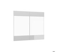 Façade de cuisine R-Line, 79.2x59cm façade de meuble pour meuble mural vitré, Blanc Haute brillance, Vicco 34624