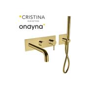 Façade de douche mitigeur 2 sorties ac douchette phi or bros - CRISTINA ONDYNA PH10296P