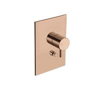 Façade de douche mitigeur Or rose 2 sorties TRIVERDE - Cristina Ondyna TV68946P