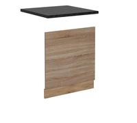 Façade de lave-vaisselle R-Line, 60cm , PT Anthracite, Sonoma, Chêne de force doré, Vicco