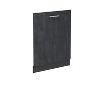 Façade de lave-vaisselle R-Line, 60cm sans PT, Béton noir, Anthracite, Vicco