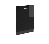 Façade de lave-vaisselle R-Line, 60cm sans PT, Noir Haute brillance, Anthracite, Vicco