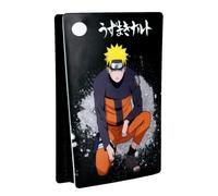 Konix Naruto Shippuden Façade de Protection pour Console PS5 - Silicone - Antichoc - Anti-Rayures - Motif Naruto - Noir