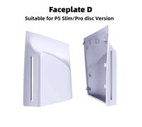 Façade de remplacement blanche numérique E pour PS5 Pro/PS5 Slim - Coque latérale anti-poussière pour accessoires de console PS5 Slim/Pro Spider D part