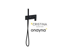 Façade douche/bain douche 2 sorties black mat - CRISTINA ONDYNA BA60213