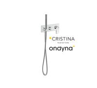 Façade douche/bain douche 2 sorties chromé - CRISTINA ONDYNA BA60251