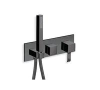 Façade douche/bain douche mural 3 sorties BLACKMAT - CRISTINA ONDYNA QM60313