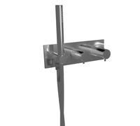 Facade Douche Bain Douche Thermostatique 2 Sorties Chromé Triverde - CRISTINA ONDYNA TV70251