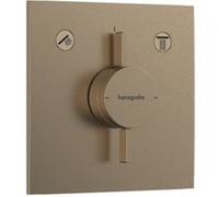 Façade douche encastrée mécanique HANSGROHE DuoTurn E Bronze brossé