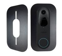 Façade en acier inoxydable pour sonnette vidéo Reolink Noir | batterie, 5 MP, Ultra HD, 2 K, 4 MP, WiFi, PoE, batterie, support de sonnette, robuste et accessoire, lame pour sonnette