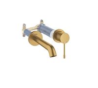 Grohe Façade Essence Mitigeur monocommande 2 trous lavabo Taille M Cool Sunrise brossé+corps encastré